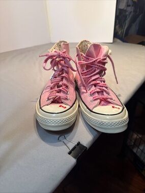Hello Kitty high top Converse Pink and Red Polka Dot High-Top Sneakers
